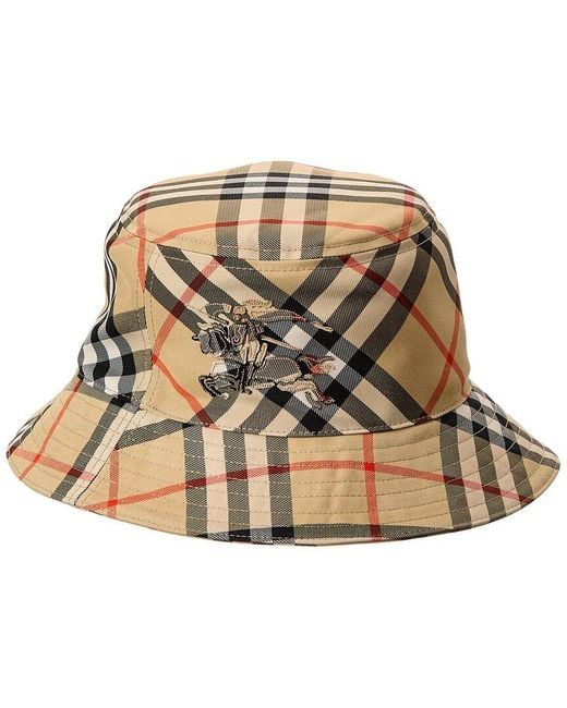 Burberry Natural Vintage Check Bucket Hat