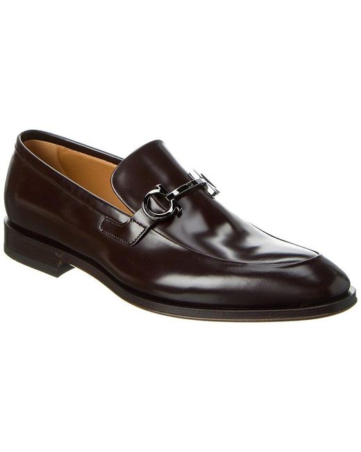 Dum Valnød Latter Ferragamo Finley Leather Loafer in Black for Men | Lyst