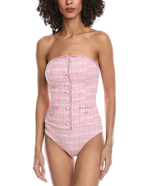 Jonathan Simkhai Pink Natalie One-Piece