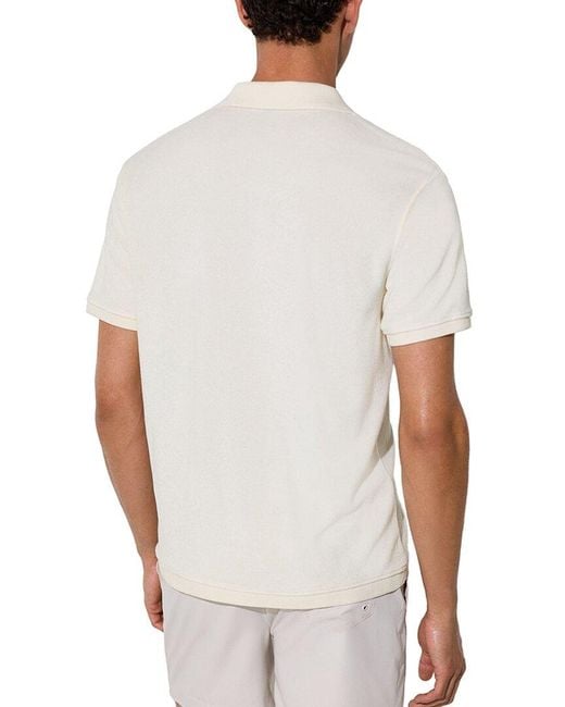 Reiss White Eden Toweling Shirt for men