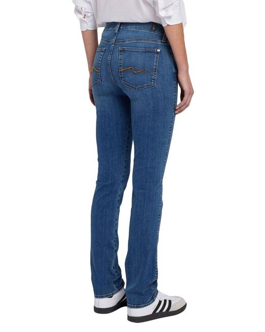 7 For All Mankind Blue Kimmie Straight Opp Meisa Jean