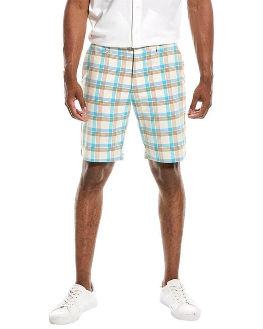 Tommy Bahama Blue Camberia Driver Plaid Short for men