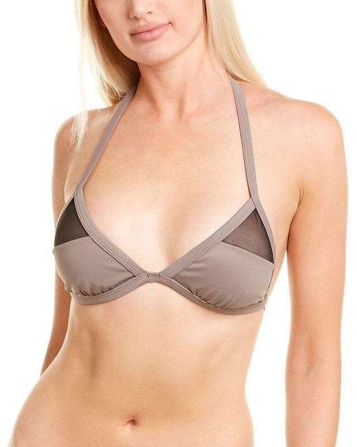 SportsIllustrated Swim Natural Sports Illustrated Swim Triangle Bikini Top