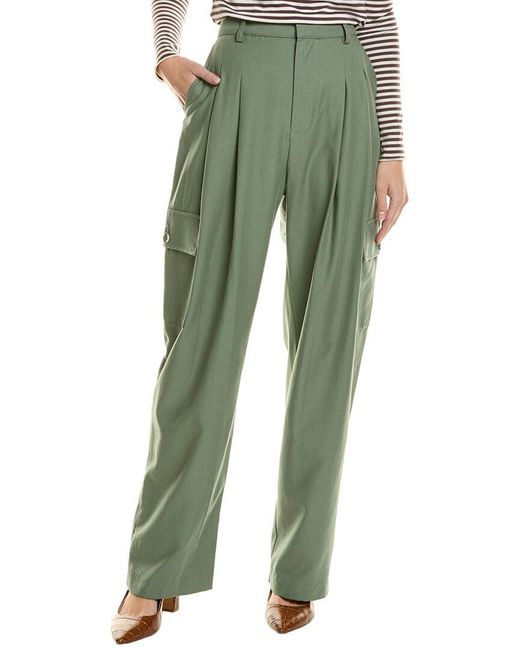 Enza Costa Green Cargo Pant
