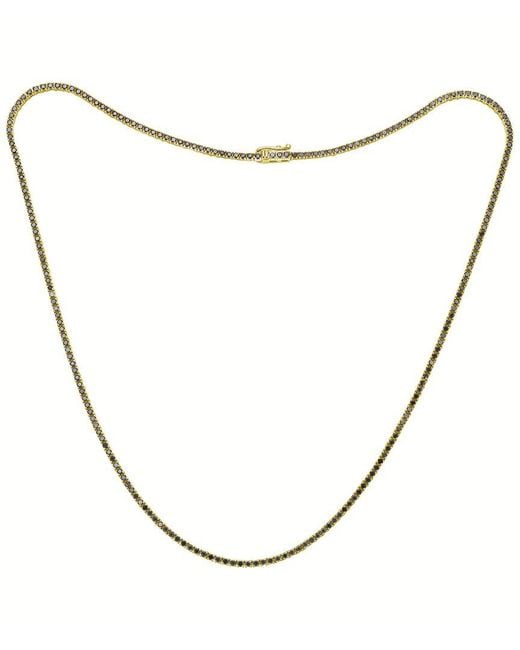 Forever Creations USA Inc. Metallic Forever Creations 14K 5.00 Ct. Tw. Diamond Tennis Necklace