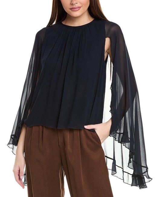 Reiss Blue Francesca Cape Top