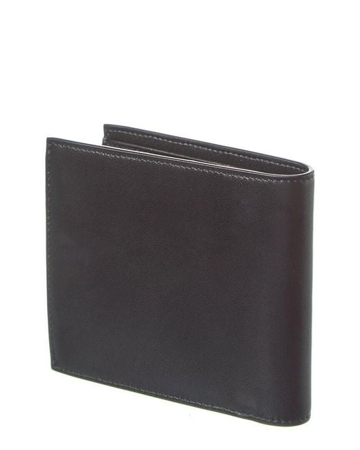Céline Black Logo Leather Bifold Wallet