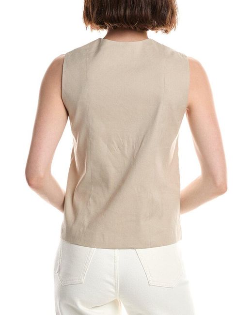 Rag & Bone Natural Belle Linen-Blend Vest