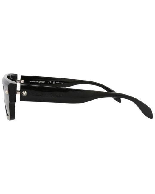 McQueen Black Am0427S 52Mm Sunglasses