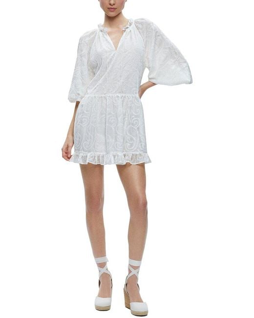 Alice + Olivia White Sherrie Tunic Dress