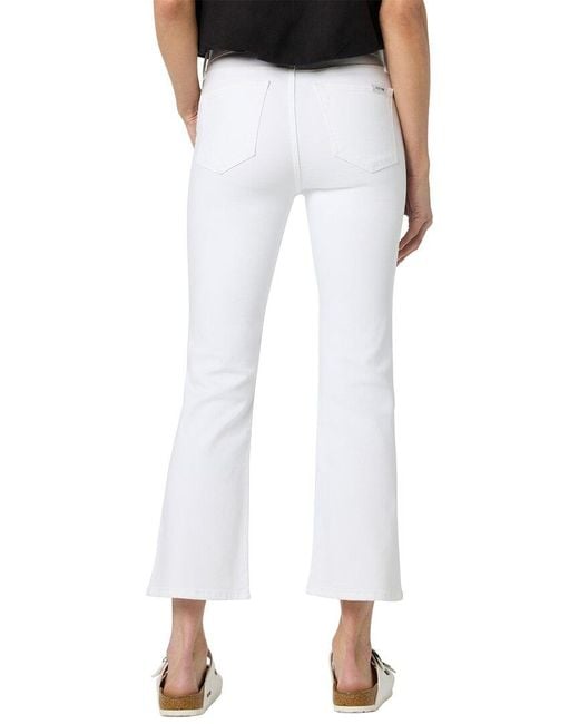 Joe's Jeans White High Rise Crop Bootcut Jean