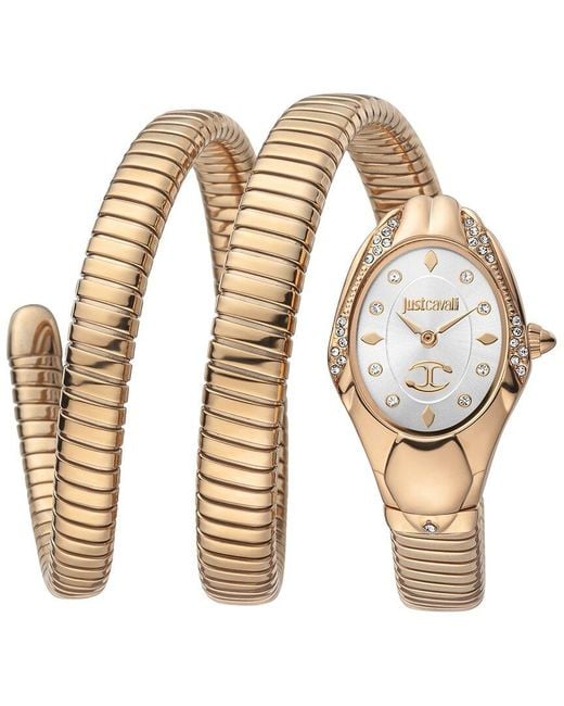 Just Cavalli Metallic Snake Watch