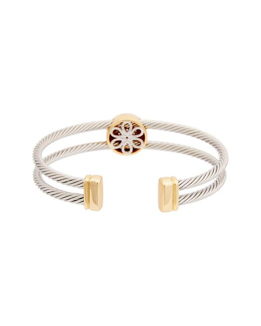Juvell White 18K-Plated Cz Cuff
