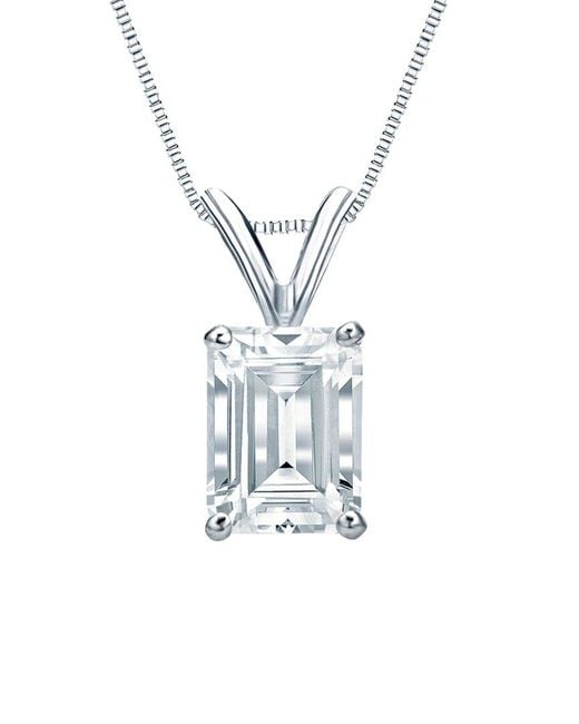 Sabrina Designs Lab Grown Diamonds White 14K 1.00 Ct. Tw. Lab-Grown Diamond Solitaire Pendant