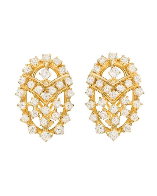 Diana M Metallic Fine Jewelry 18k 5.00 Ct. Tw. Diamond Earrings