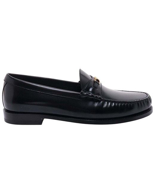 Céline Black Luco Triomphe Leather Loafer for men