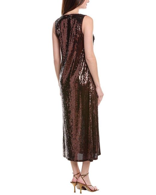 WeWoreWhat Brown Sequin Maxi Dress