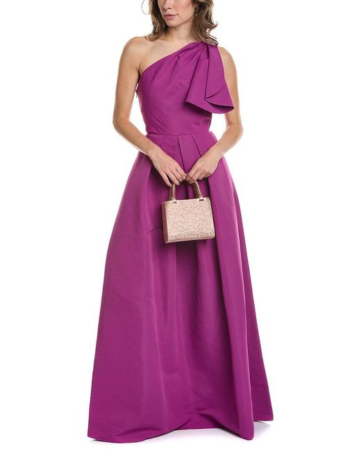 Sachin & Babi Purple Martina Gown