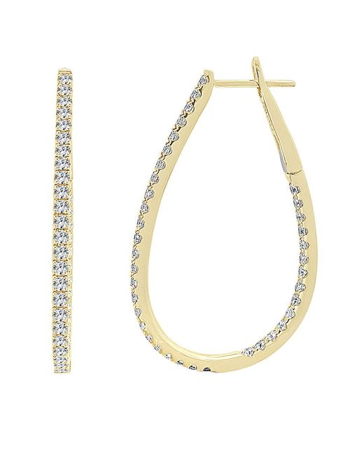 Sabrina Designs Metallic 14k 1.35 Ct. Tw. Diamond Hoops