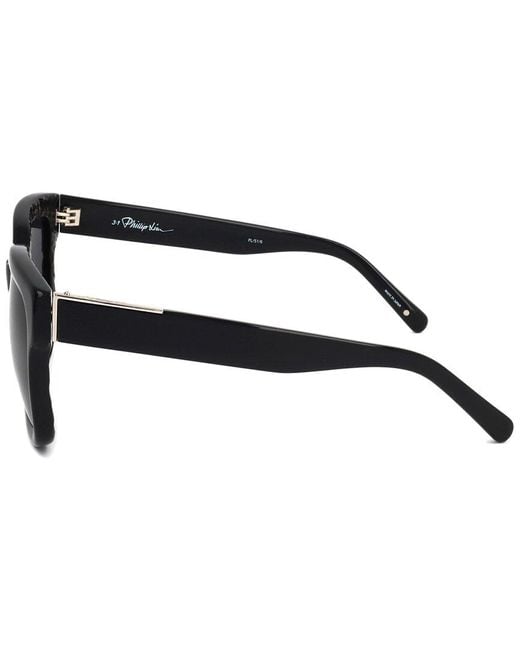 Linda Farrow Black Pl51 55mm Sunglasses for men