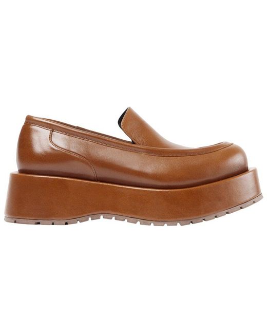 Paloma Barceló Brown Gael Leather Loafer