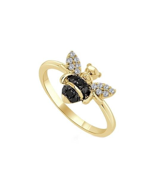 Sabrina Designs Metallic 14k 0.44 Ct. Tw. Diamond Bumble Bee Ring