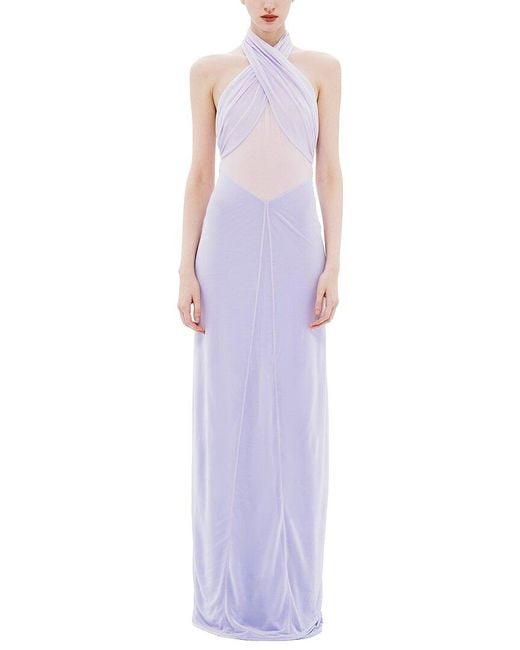 Misha Purple The 'Pippa' Braid Dress