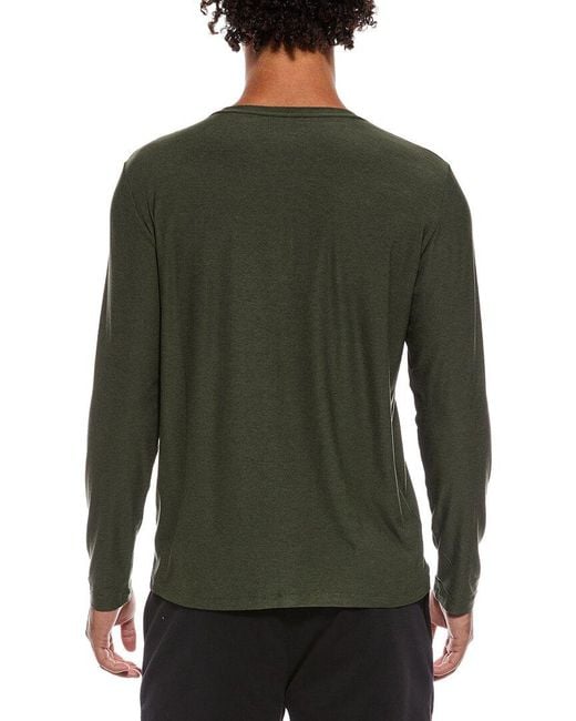 Beyond Yoga Green Always Beyond Long Sleeve Crewneck Top for men