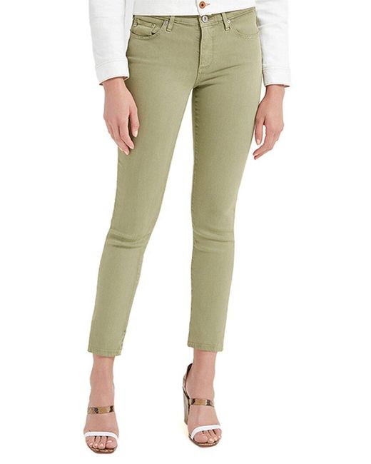 AG Jeans Green Prima Ankle Sulfur Olivewood Slim Jean