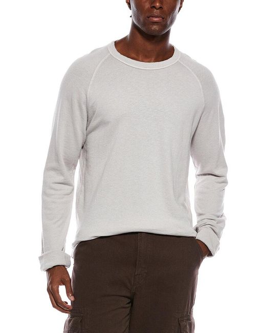 James Perse Gray Raglan Pullover for men