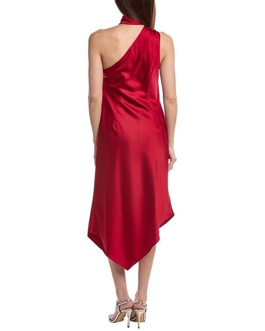 Aidan Mattox Red Taffeta Ballgown