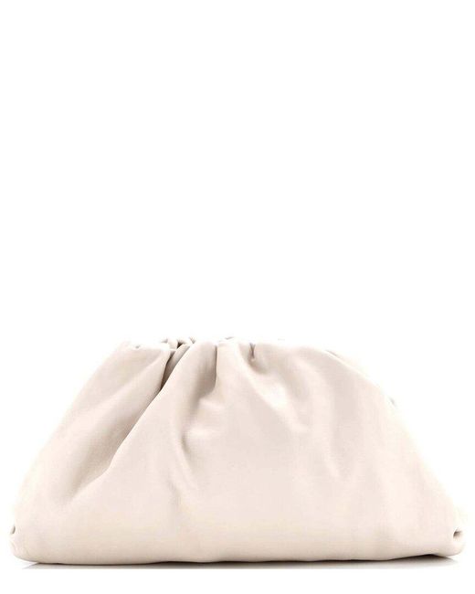 Bottega Veneta Natural Beige Leather The Pouch Teen (authentic Pre-loved)