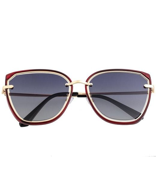 Bertha Blue Rylee 58mm Polarized Sunglasses