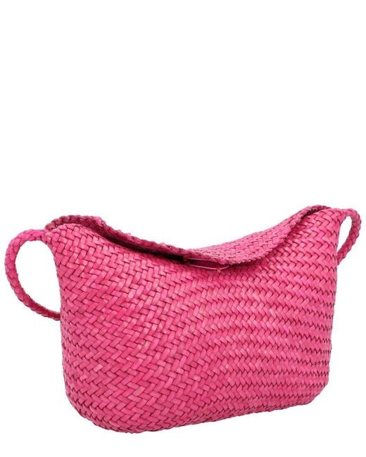 Dragon Diffusion Pink Corsina Leather Crossbody Bag