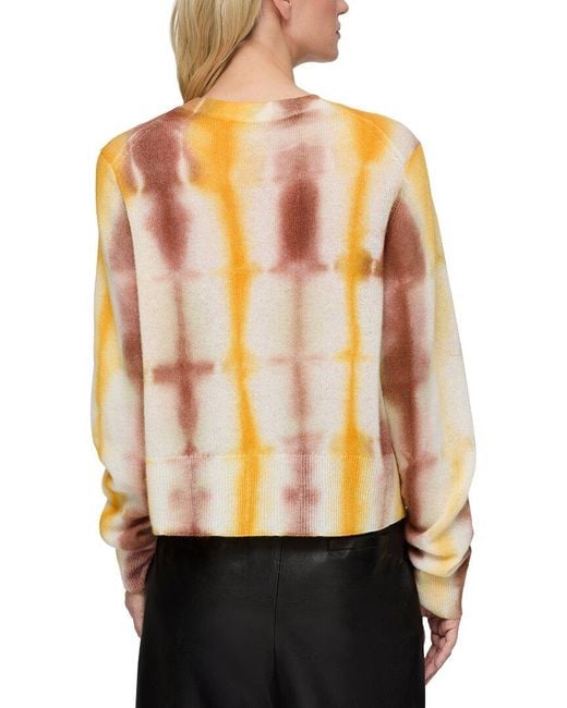Lafayette 148 New York Black Hand Dyed Crewneck 100% Cashmere Sweater