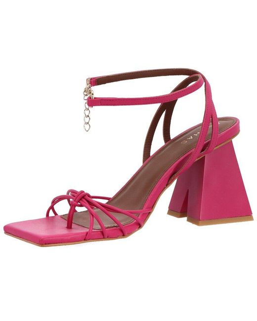 Alohas Pink Cactus Leather Sandal