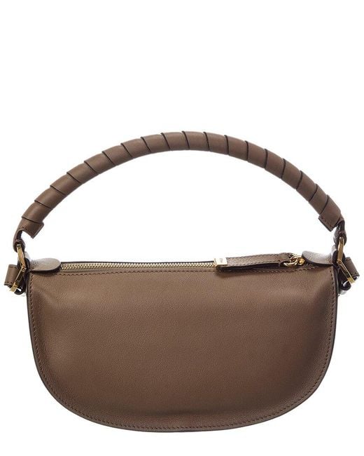 Chloé Brown Marcie Mini Leather Shoulder Bag