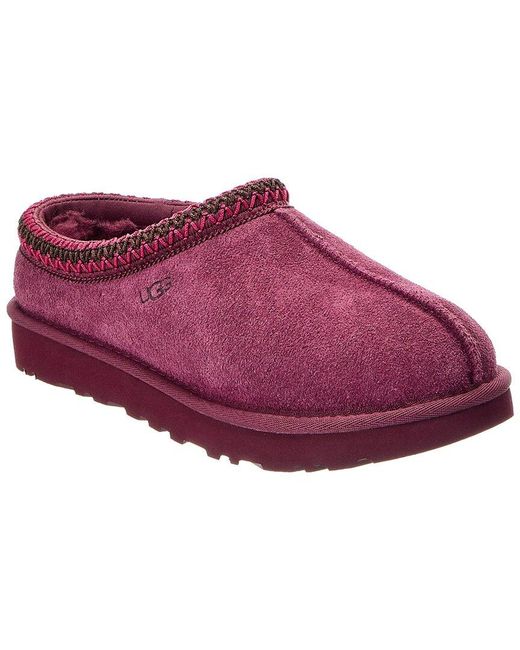 Ugg Red W Tasman Ii Suede Mule