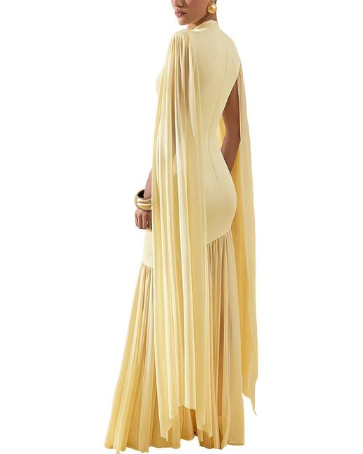 LEON GORI Metallic Maxi Dress