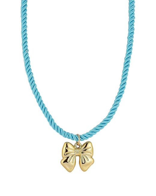 Sphera Milano Metallic Plated Bow Pendant Collar Necklace