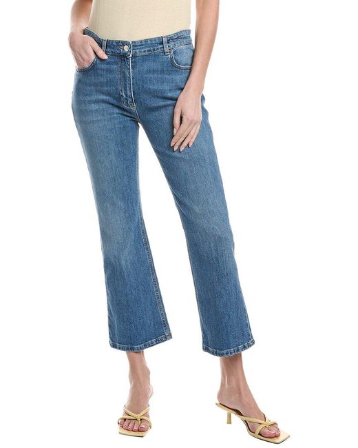 Marella Blue Flare Crop Jean