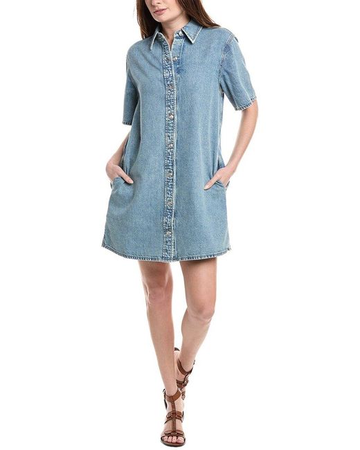 Rag & Bone Blue Charm Denim Dress