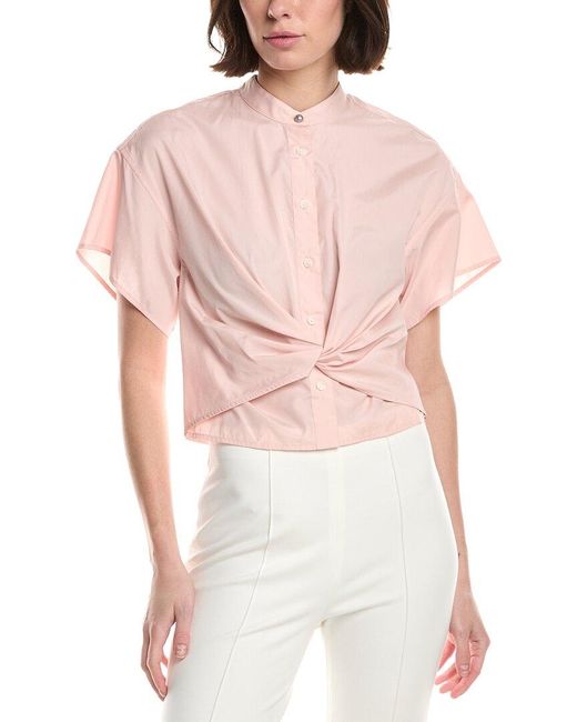 Rag & Bone Pink Gretchen Poplin Shirt