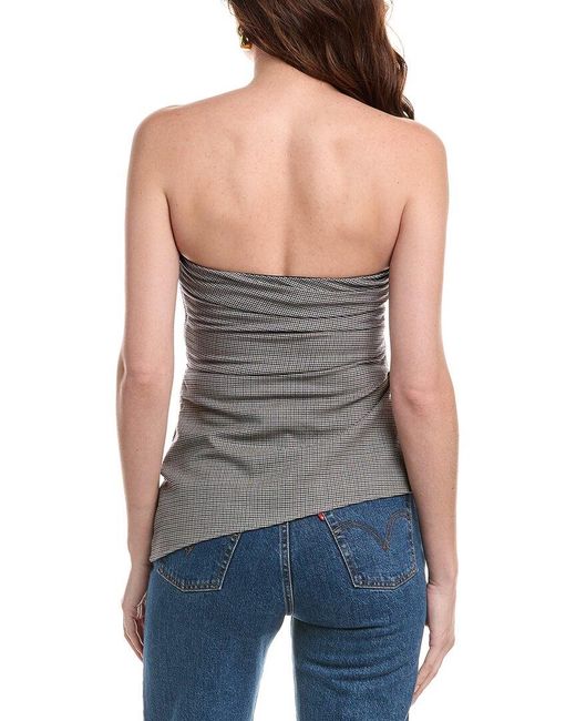 Rag & Bone Gray Genevieve Wool-Blend Top