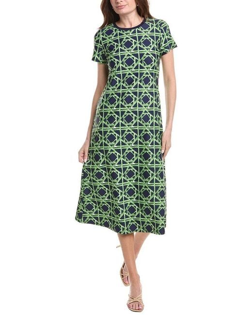 Jude Connally Green Alexandra T-Shirt Midi Dress