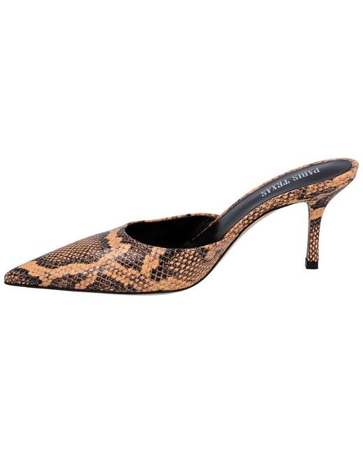 Paris Texas Metallic Kitty Leather Mule