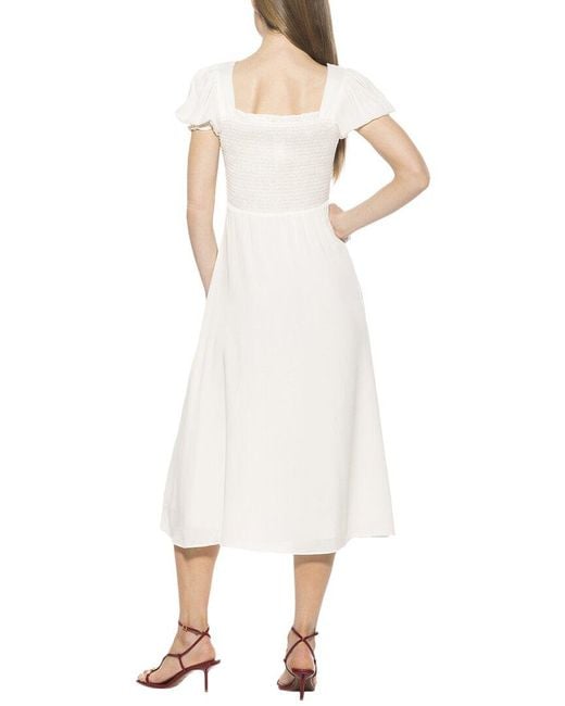 Alexia Admor White Iris A-Line Dress