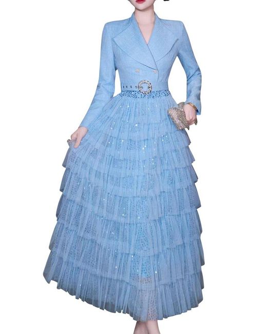 BRC By BURRYCO Blue Maxi Dress