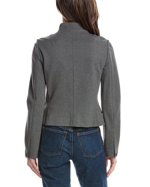 Rag & Bone Gray Slade Cropped Ponte Blazer