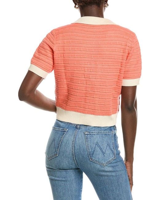 Laundry by Shelli Segal Blue Polo Cardigan